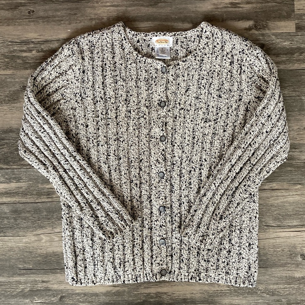 Talbots Petites heavy knit cardigan. Size S